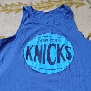 Mitchell & Ness Blue Men's XL New York Knicks Basketball Tank Top NBA Sports